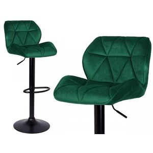 Barová židle Hoker GRAPPO tmavě zelená/černá vyobraziť