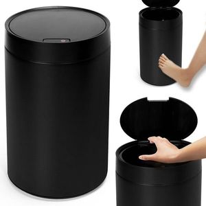 Bezdotykový odpadkový koš JUNK černý vyobraziť