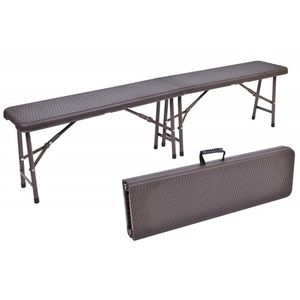 Cateringová skladacia lavica Diana hnedá vyobraziť