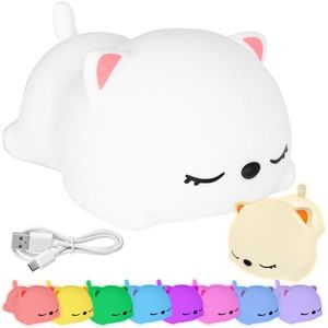 Dětská stolní LED lampa Kitty bílá vyobraziť