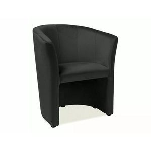 Koktejlové křeslo AMENITIES Velvet černé vyobraziť