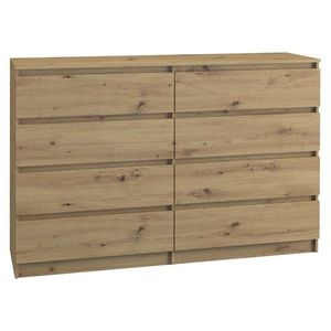 Komoda Malwa 140 cm dub artisan - 8 poličiek vyobraziť