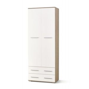 Skriňa Lima2 dub sonoma/biela lesklá vyobraziť