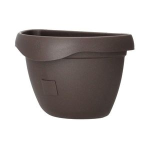 Samozavlažovací kvetináč na stenu Siesta, čokoláda, 29 cm, Plastia vyobraziť