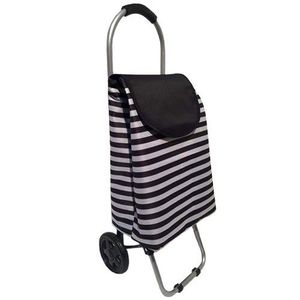 Brilanz Nákupná taška na kolieskach Čierny pruh, 87 cm vyobraziť