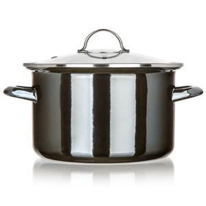 Banquet Hrniec smaltovaný METALLIC Black 24 cm, 3, 7 l, s pokrievkou, 24 cm vyobraziť