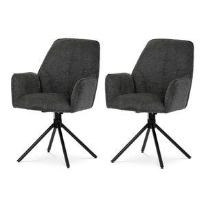 Sada jedálenských stoličiek s vratným mechanizmomHC-522 GREY2, 2 ks vyobraziť