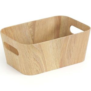 Kitchisimo Set 2 úložných košíkov 26 × 18 × 11 cm, prírodná, S vyobraziť