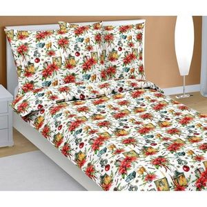 Bellatex Vianočné bavlnené obliečky Hviezda, 140 x 200 cm, 70 x 90 cm vyobraziť