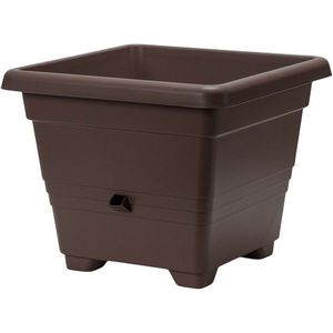 Samozavlažovací kvetináč BERGAMOT, čokoláda, Plastia, 50 x 50 cm vyobraziť