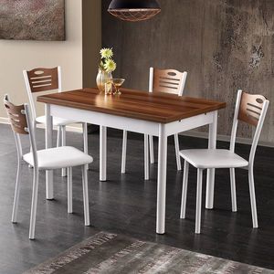 Jedálenský stôl Polo Walnut White vyobraziť