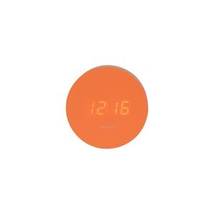 Karlsson 5981OR dizajnové LED hodiny s budíkom oranžová, pr. 9 cm vyobraziť