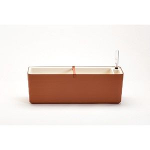 Plastia Samozavlažovací truhlík Berberis 60, terakota + slonová kosť, 60 cm vyobraziť