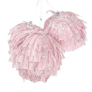 Sada vianočných ozdôb Pink Elegance, 3 kusy, priemer 8 cm vyobraziť
