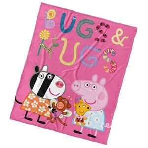 Carbotex Detská deka Prasiatko Pepina a Zoe s Plyšákmi, 110 x 140 cm vyobraziť