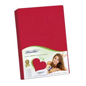 Bellatex Jersey prestieradlo Kamilka červená, 140 x 200 cm vyobraziť