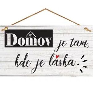 Bohemia Gifts Dekoračný obrázok na zavesenie - Domov vyobraziť