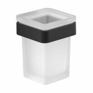 GEDY A81014 Samoa pohár, mliečne sklo/čierna vyobraziť