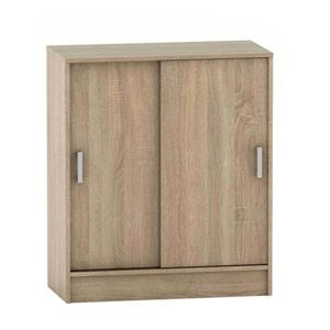Skriňa BETTY s posuvnými dverami, dub Sonoma vyobraziť