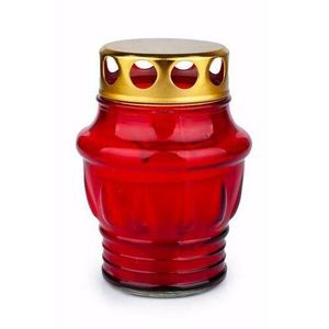 Sviečka cintorínska Provence, červená, 24 hodín vyobraziť