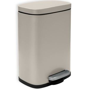 Spirella Pedálový odpadkový kôš Akira 5 l, matná sivohnedá vyobraziť