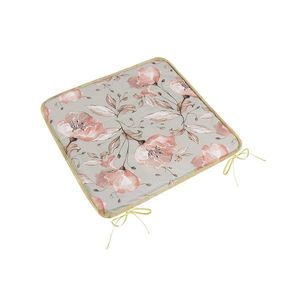 Bellatex Sedák Adela hladký Lilie losos, sivá, 40 x 40 cm vyobraziť