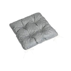 Bellatex Sedák Adéla prešívaný Pnúci kvietok sivá, 40 x 40 cm vyobraziť