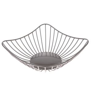 Kovová misa hranatá, sivá vyobraziť