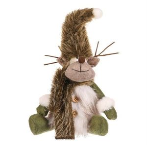 Vianočná dekorácia Sob sediaci, v. 28 cm, zelená/biela vyobraziť
