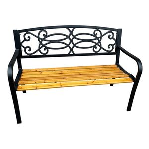 Kondela Záhradná lavička čierna prírodná ROTINA NEW 0000281913 vyobraziť
