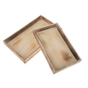 Súprava drevených tácok Firry 2 ks, svetlohnedá vyobraziť