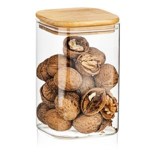 4Home Sklenená dóza na potraviny s vekom Bamboo, 950 ml, 950 ml vyobraziť