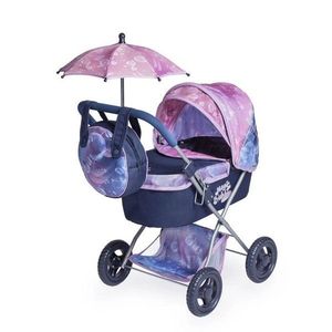 Rappa DeCuevas 85076 Skladací kočík pre bábiky soslnečníkom a taškou Magic Bubble 2024 vyobraziť