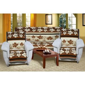 Bellatex Prehozy na sedaciu súpravu Karmela Plus Hnedé listy, 150 x 200 cm, 2 ks 65 x 150 cm vyobraziť