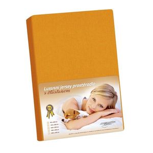 Bellatex Jersey prestieradlo s elastanom oranžová, 90 x 200 cm vyobraziť