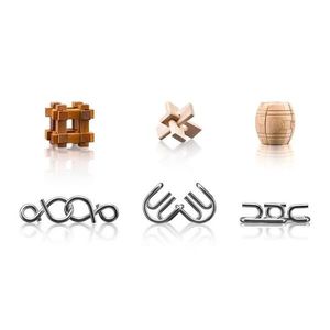 Popular Hlavolam kov-drevo, súprava 6 ks vyobraziť