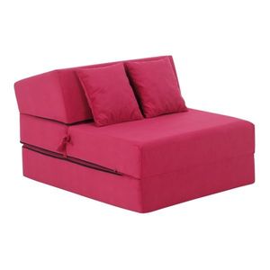 Skladacie kreslo/matrac PELOS, tmavo ružová vyobraziť
