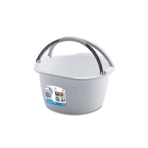 Plastový oválny lavór SOLE s úchytmi, 16 l vyobraziť