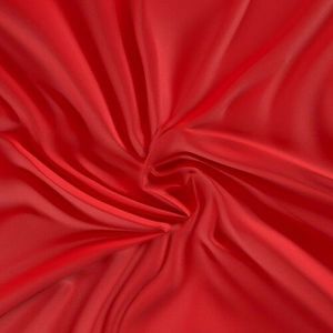 Kvalitex Saténové prestieradlo s gumou červená, 80 x 200 cm vyobraziť