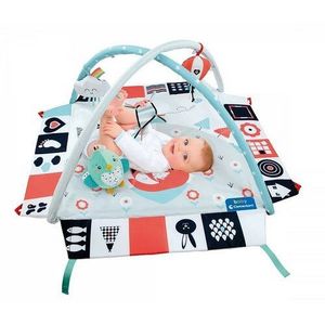 Clemmy baby Detská hracia deka s hrazdou, čierno-biela vyobraziť