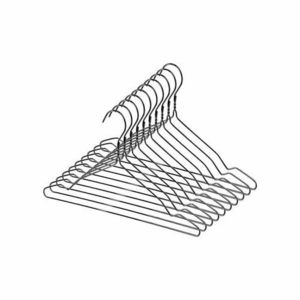 Compactor 10-dielna sada kovových vešiakov, čierna vyobraziť