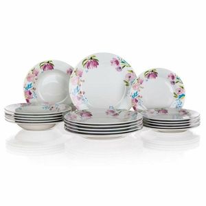 Banquet 18-dielna jedálenská súprava Pink Flowers vyobraziť
