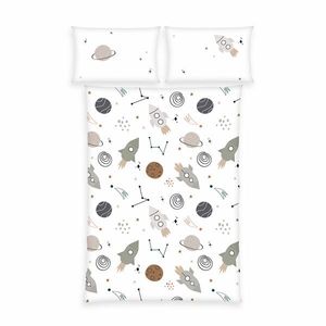Herding Detské flanelové obliečky do postieľky Vesmír, 100 x 135 cm, 40 x 60 cm vyobraziť