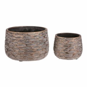 Súprava betónových obalov Ryha, 2 ks, sivá, v. 12 cm vyobraziť