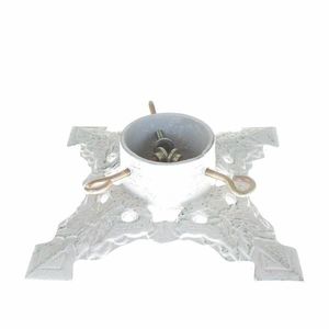 Liatinový stojan na vianočný stromček biela, 25, 5 x 7, 5 x 25, 5 cm vyobraziť