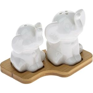 Porcelánové soľničky a koreničky s podtáckamiSlony vyobraziť