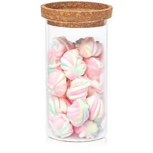 4Home Sklenená dóza na potraviny s vekom Cork, 1000 ml, 1000 ml vyobraziť