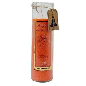 Arome Vysoká vonná svieca Chakra Kreativita, vôňa orchidej a granátové jablko, 320 g vyobraziť