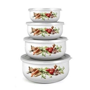 Banquet 8dielna sada smaltovaných misiek Belly-ZELENINA 10x4, 7cm, 14x6, 1cm, 16x6, 8cm, 18x7, 5cm vyobraziť