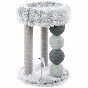 Flamingo Škrabadlo pre mačky DUCHESS, 61, 5 cm, sivá/biela vyobraziť